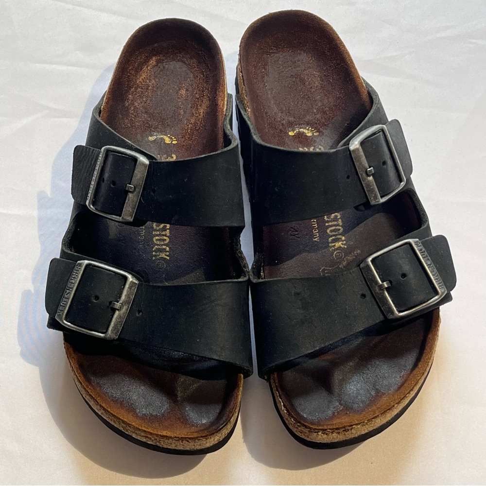Birkenstock Arizona 245 Black Unisex Two Strap Sandal… Gem